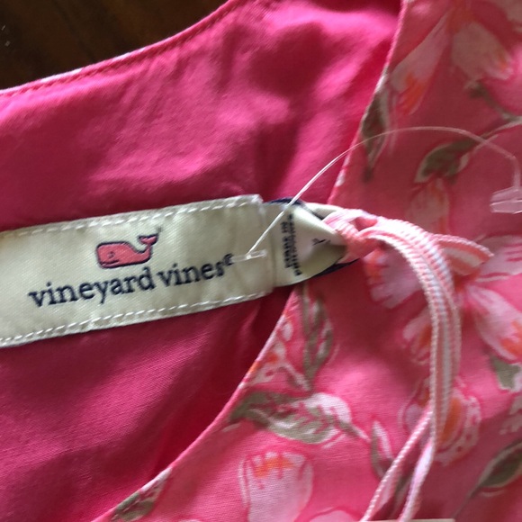 New Vineyard Vines Oleander Floral Tiered Dress - Picture 9 of 14
